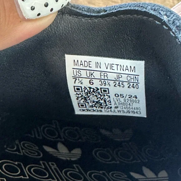 adidas Samba Black and White Sneakers - Picture 7 of 13